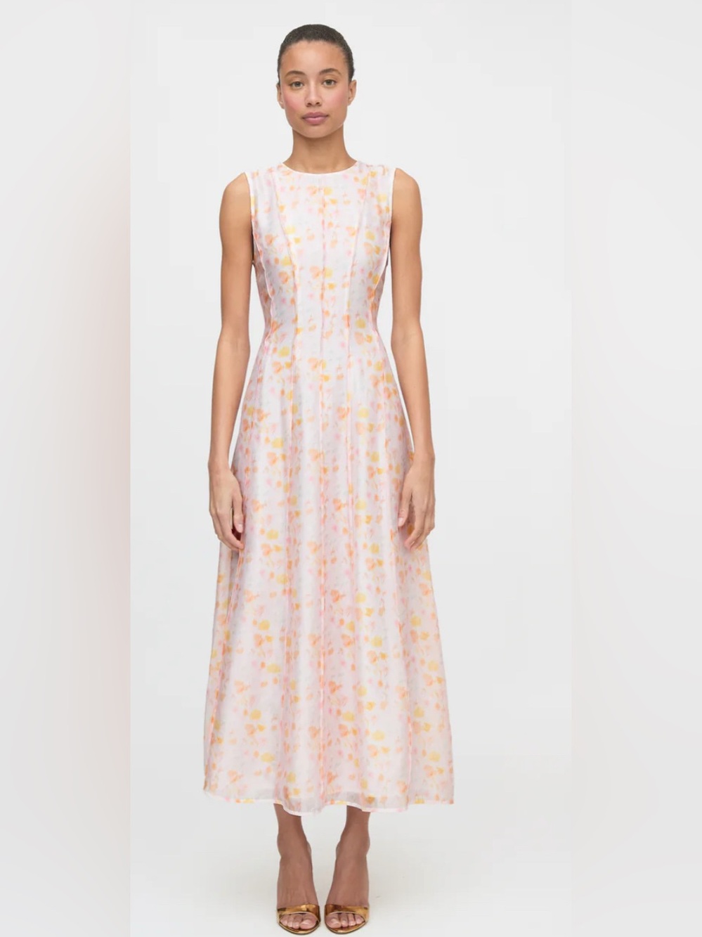NWT Hill House The Leanne Dress - Sunwashed Petals. Size M